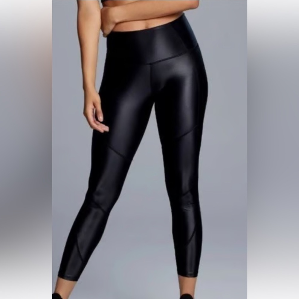Greyson Shiny Black Women's Leggings
